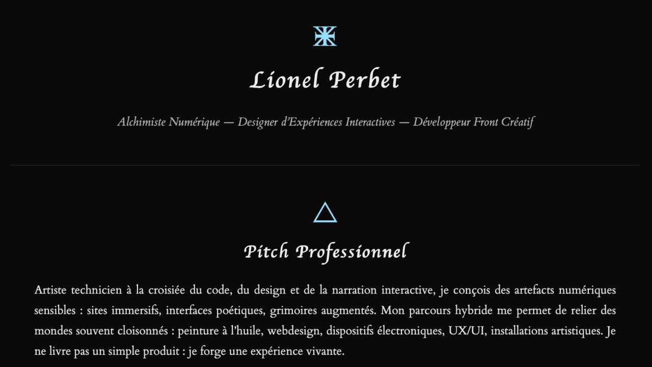 CV augmenté Lionel Perbet